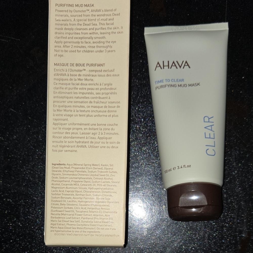 BRAND NEW SEALED AHAVA Time to Clear Mud Mask - Picture 2 of 5